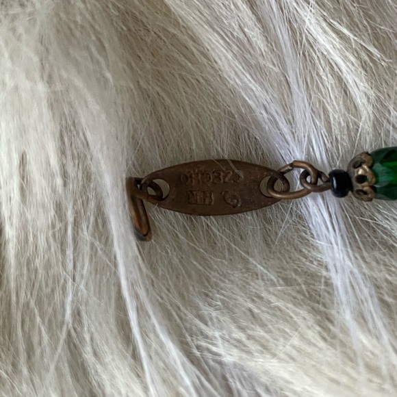 Antique Czech glass necklace rare find - Picture 8 of 9